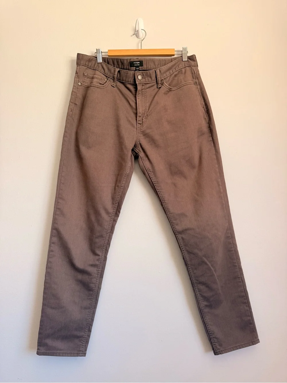 Banana Republic Travel Athletic Chino Pants Brown Men's Size 36x32